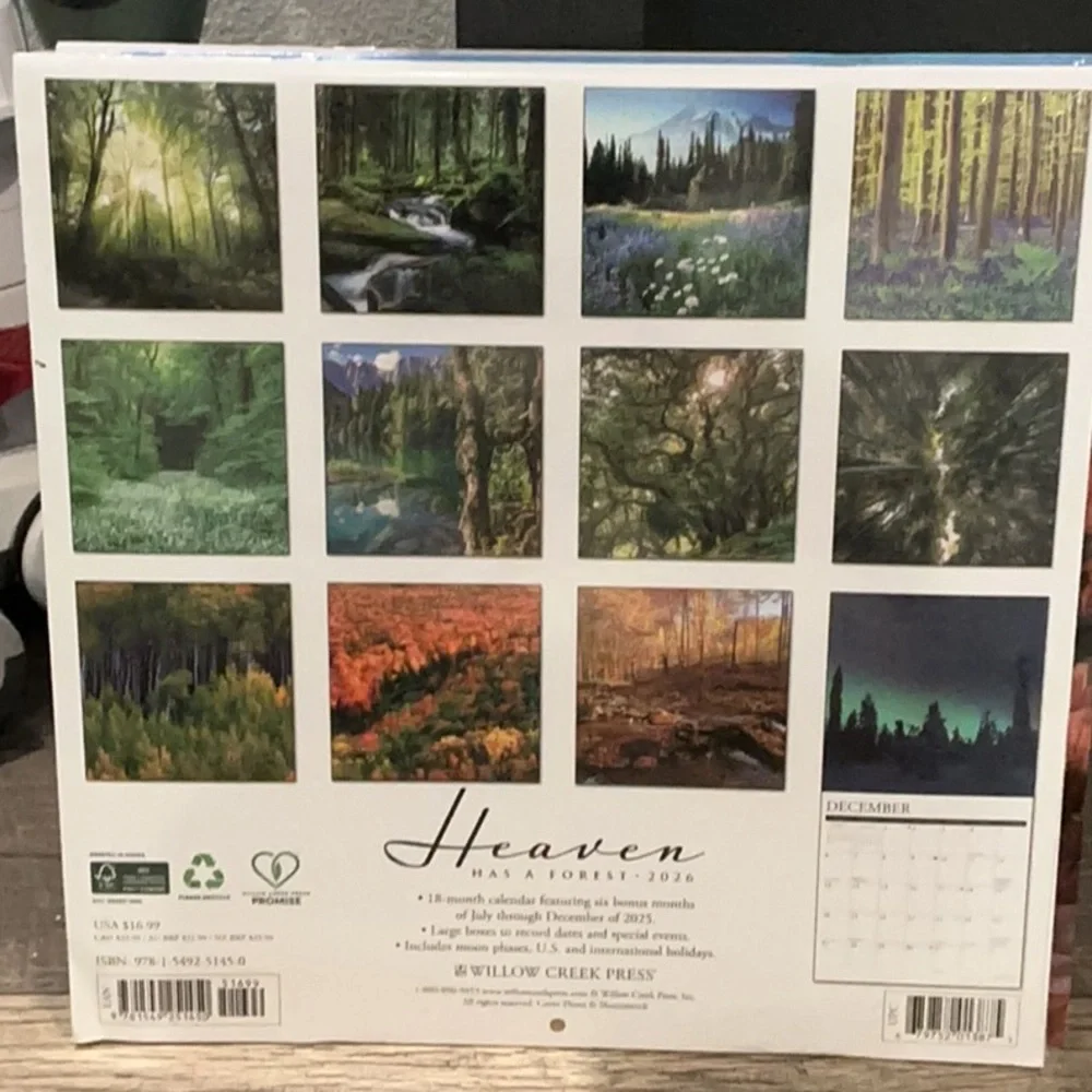 New 3 pack 2026 Calendars America’s 250th birthday Forrest & National Parks